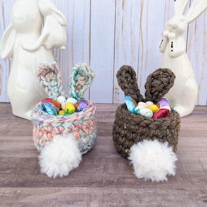 Crocheted Bunny Basket