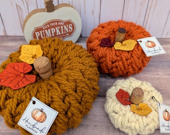 Gehaakte herfstpompoenen