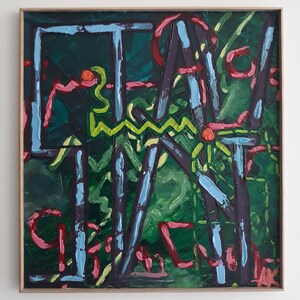 Abstract oil painting
