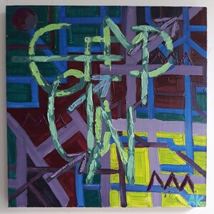Abstract oil painting