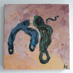 Abstract oil painting