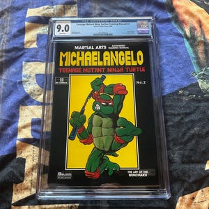 CGC 9.0 Teenage Mutant Ninja Turtles Training Manual #2 from 1986!