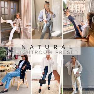 Natural Lightroom Preset | Minimal Clean Tones | Everyday Neutral Aesthetic | Mobile and Desktop Preset for Lifestyle Photography