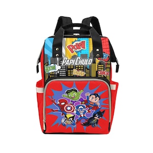 Custom Diaper Bag/Super hero Baby Diaper Bag/ diaper Backpack/Personalized Diaper Bag
