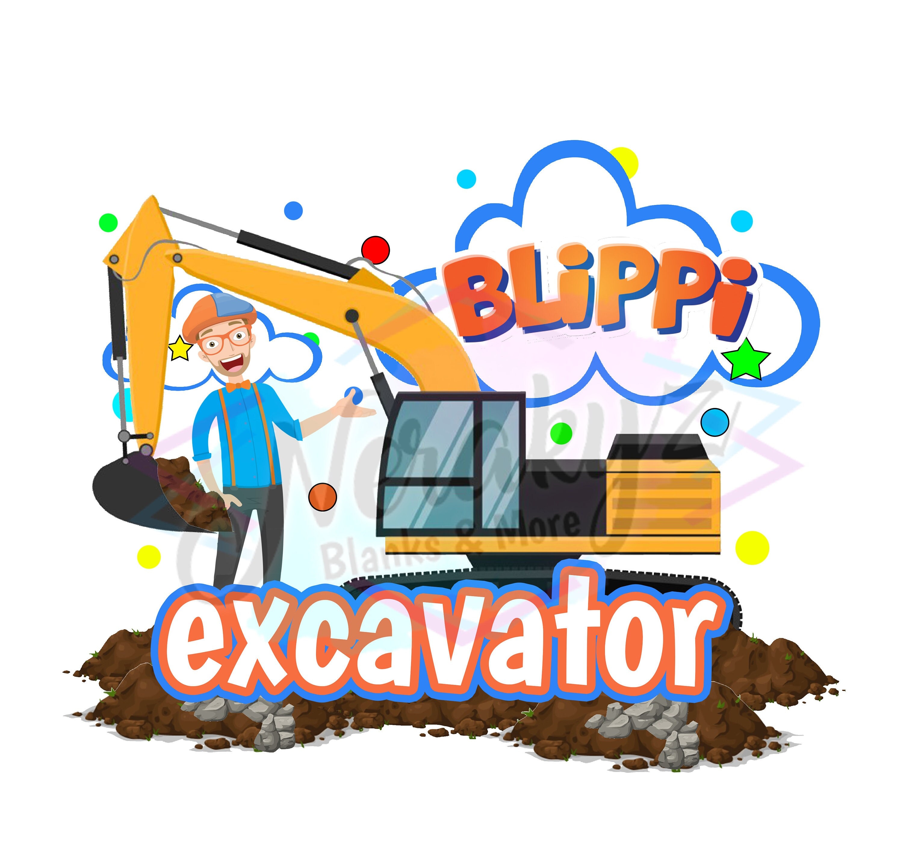 Blippi Excavator SVG