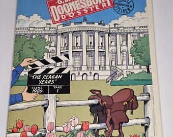 Doonesbury Dossier: The Reagan Years by G.B. Trudeau 1984 Paperback VG w/ Color