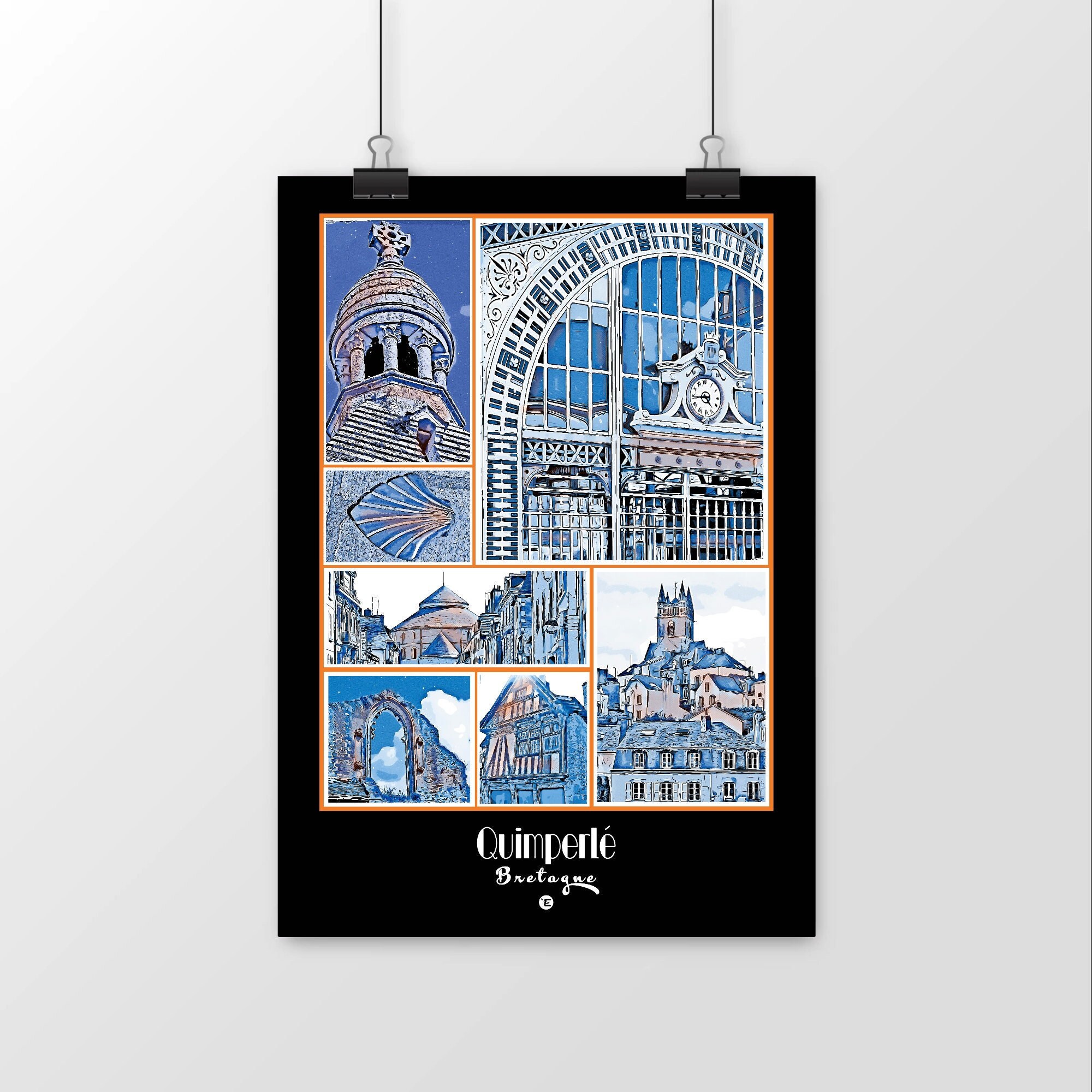 Affiche de Bretagne Personnalisée