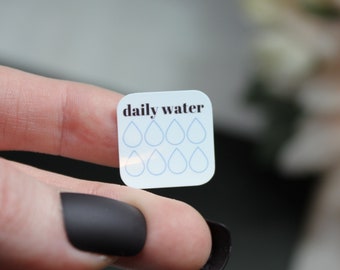 Journal Water Tracker Sticker Set