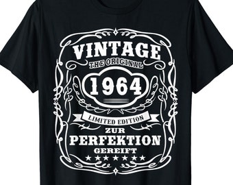 1964 Geburtstag Mann 60 Jahre Deko Lustig  60 Geburtstag T-Shirt S - 4XL