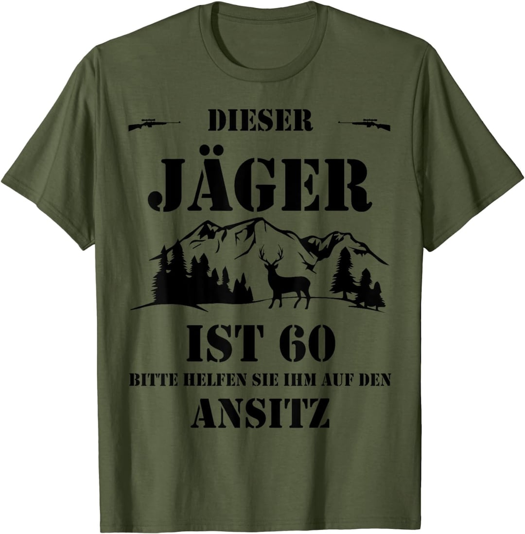 60 Geburtstag Mann Geschenk Lustig Jäger Legende Jagd Tshirt Tshirt S