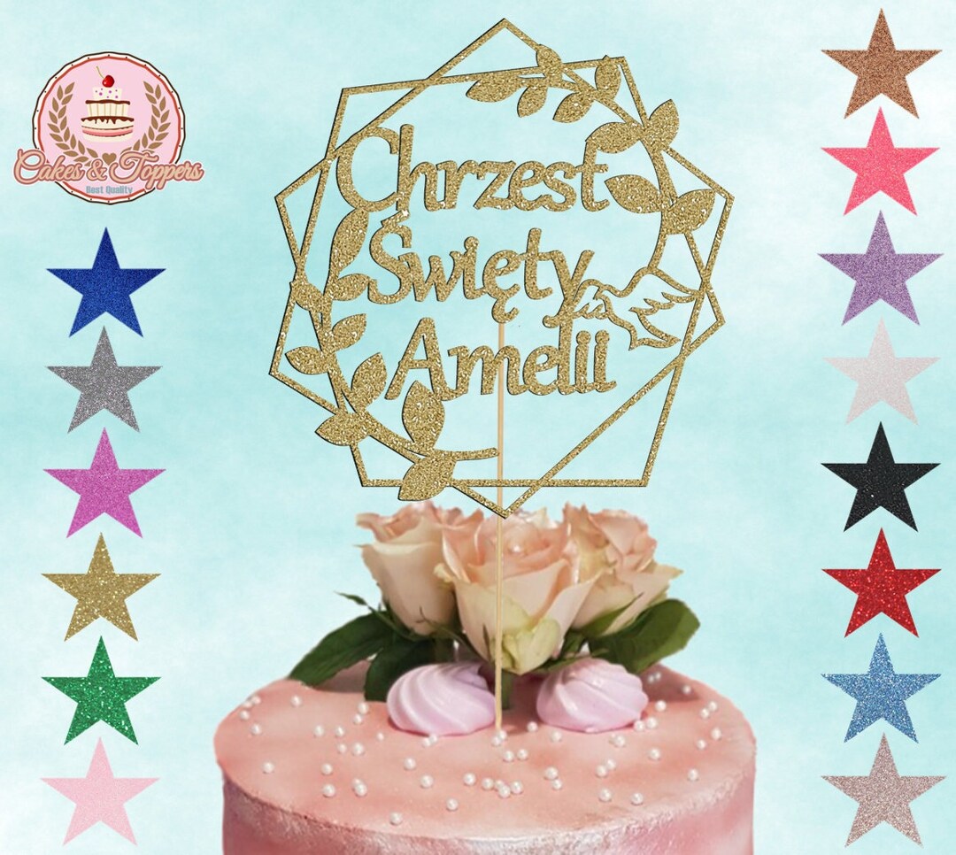 24 Edible Personalised Cupcake Toppers - Fondant, Pre-Cut For Birthdays & Parties