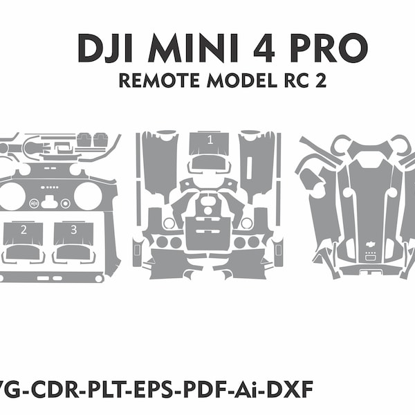 dji mini 4 pro Skin Template 2018 Haut gestanzt