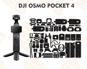 DJI Osmo Pocket 4 Skin Template Cutting File Exact Fit