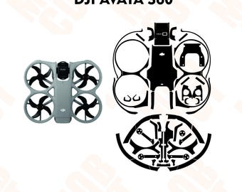 DJI Avata 360 skin template cutting file exact fit