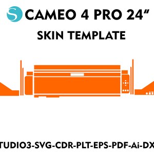 Silhouette Cameo 4 pro 24 inch Skin Template Vector