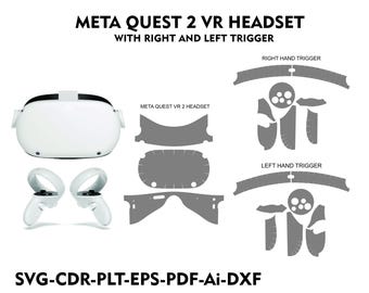 Oculus Quest Skin Template Free Meta Quest Headset Skin Cut File