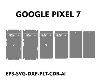 Archivo vectorial de plantilla de máscara de Google Pixel 7
