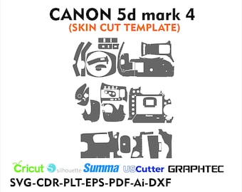canon 5d mark 4 skin cut file  skin vector template