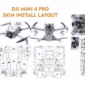 Dji Mini 4 Pro Skin Template Vector File Templete Skin Die Cut - Etsy