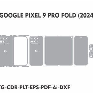Modèle de skin google pixel 9 pro fold 2024