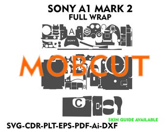 sony a1 mark 2  sony a1 ii skin cut file vector template
