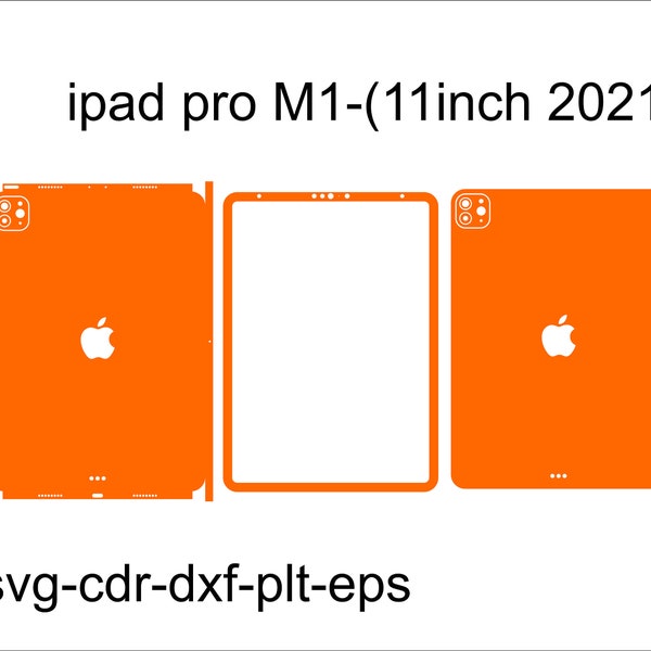 iPad Pro M1 11 inch 2021 Skin Template Vector