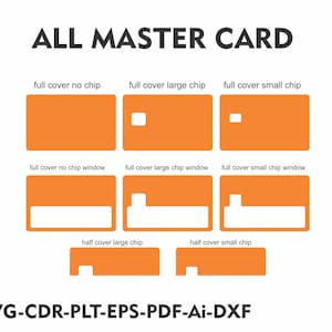 Plantilla de piel para tarjeta de cajero automático Master Card, vector de piel troquelada