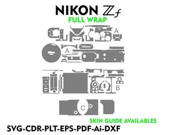 NIKON ZF ready skin cut file skin vector template