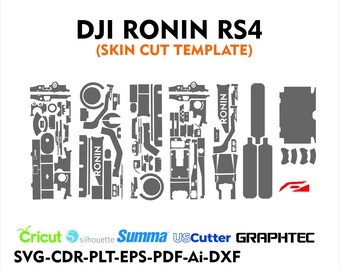 DJI RONIN RS4 gimble skin cut file skin vector template