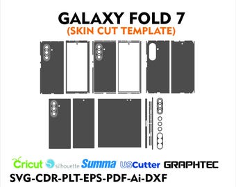 Samsung Galaxy Z Fold 7 skin vector template skin cut file