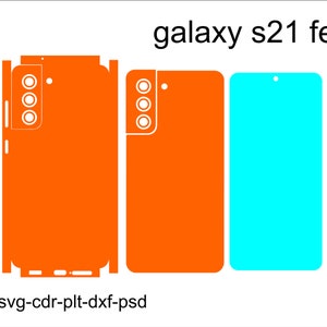 samsung galaxy s21 fe Skin Template Vector