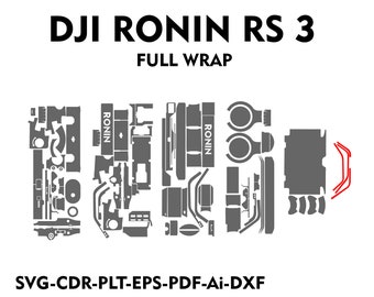 DJI RONIN RS3 gimble Skin Template Vector file templete skin die cut