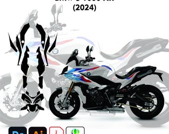 BMW S 1000 XR 2024 wrap template vector cut file exact fit decal kit 1:1 scale