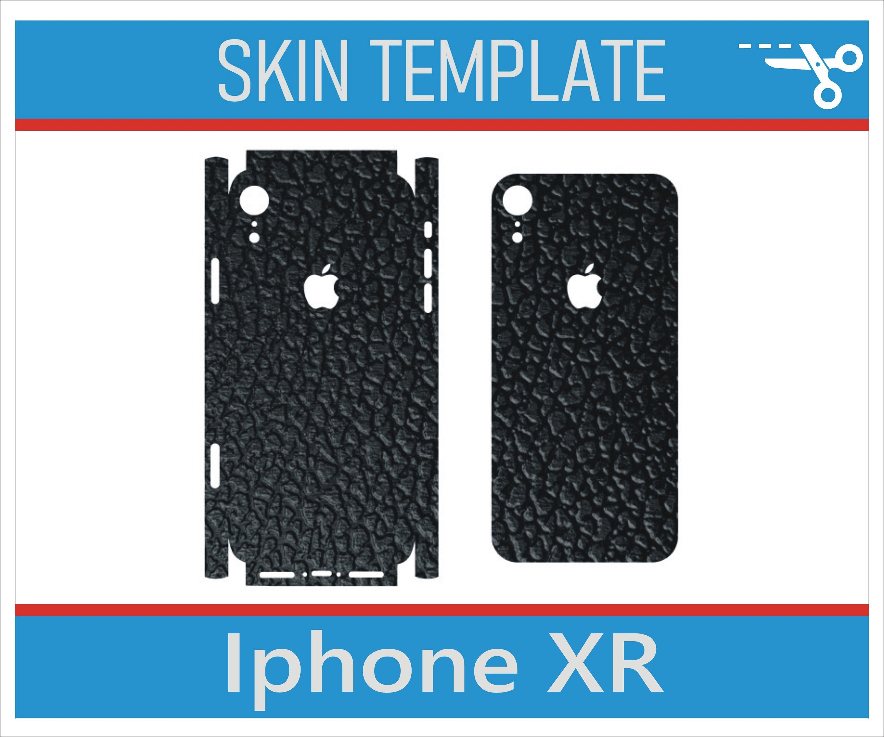 Iphone XR skin template cuttining file Etsy