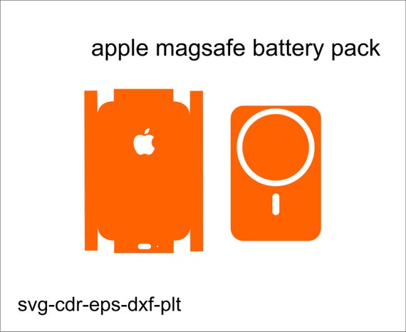 Batterie apple magsafe Skin Template Vector -  France