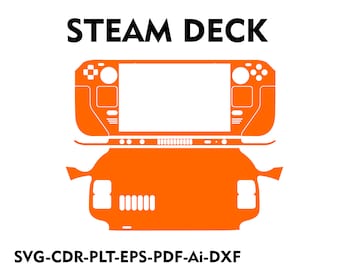 Steam Deck Skin Template Vector die skin