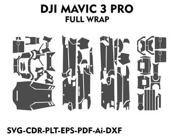 DJI Mavic 3 Pro Skin Layout Die Cuts