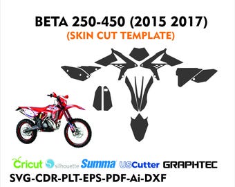 BETA 250-450 (2015 to 2017) graphic template cutting file