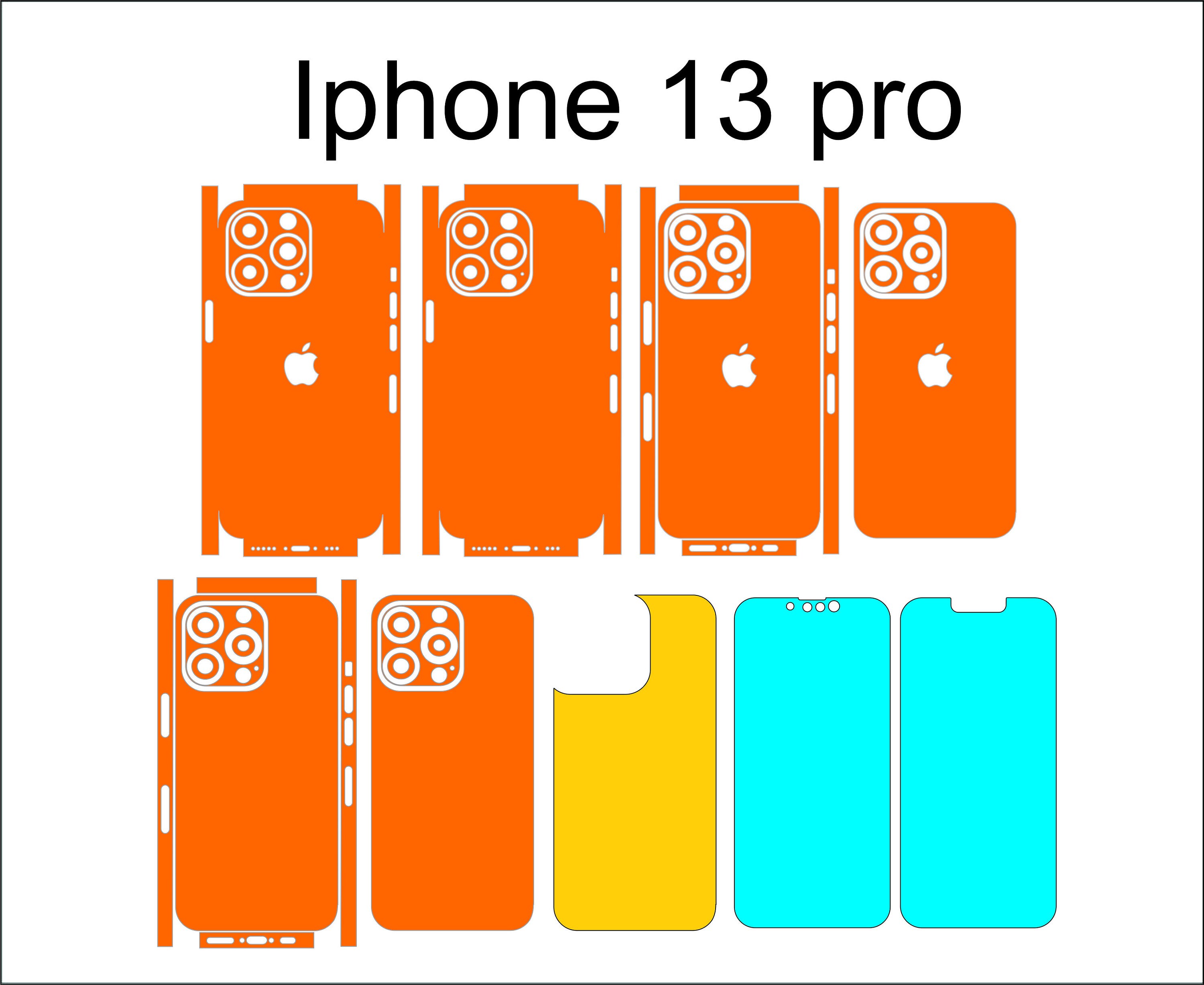 Iphone 13 Pro Skin Cut Template Vector Svg Cut File Phone Etsy Canada