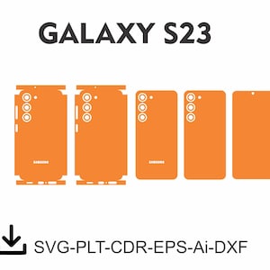 samsung galaxy s23 Skin Template Vector