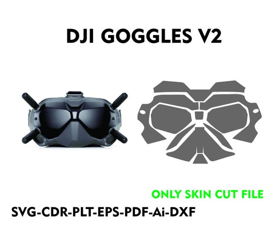 Dji Goggles V2 Skin Cut File Vector Template - Etsy