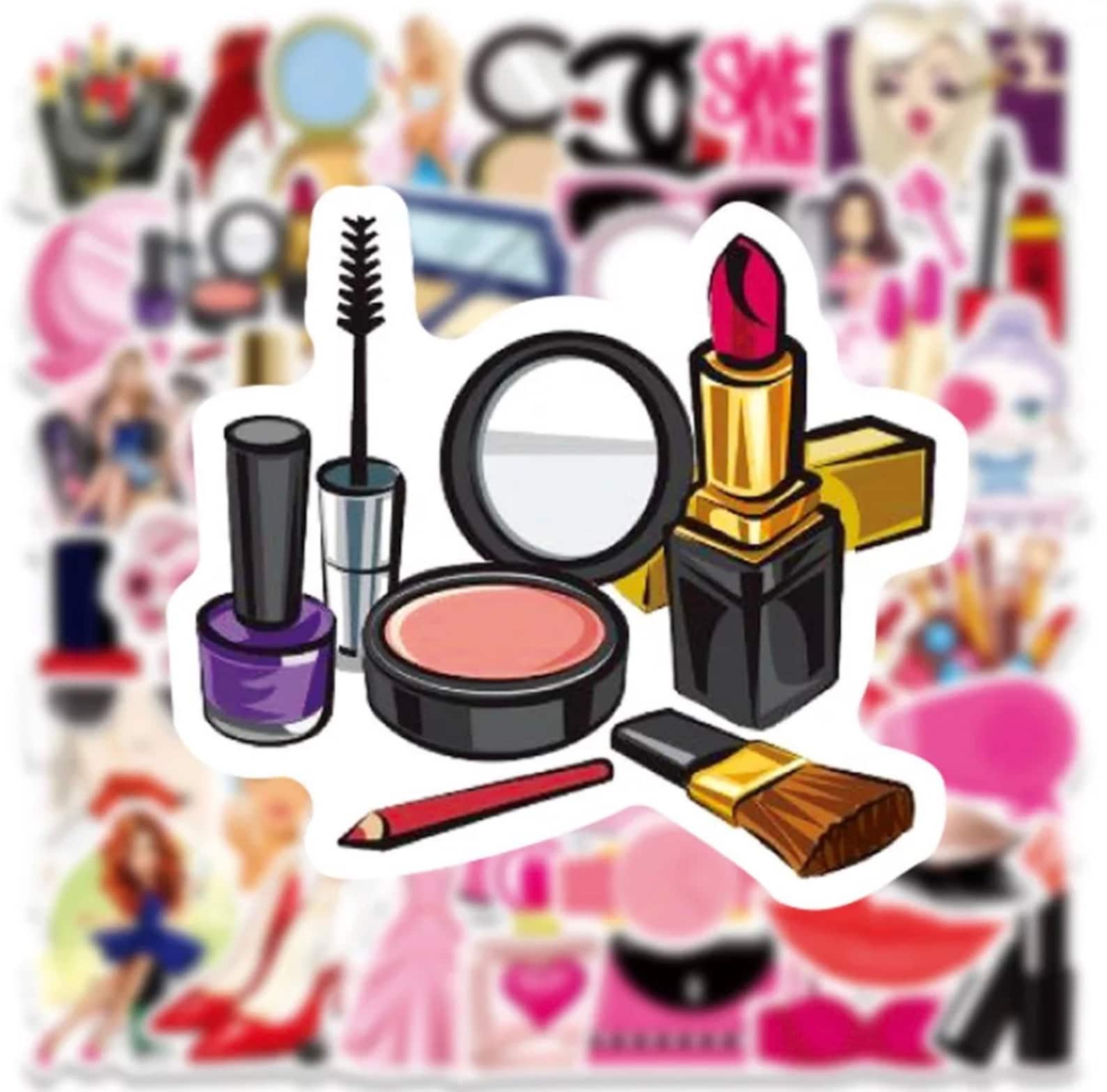 50 PCS Girly Stickers Makeup Stickers Laptop Stickers Etsy