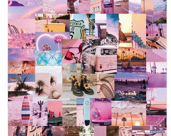 62 pieces stickers | California sunset aesthetic stickers| waterproof stickers| scenery stickers