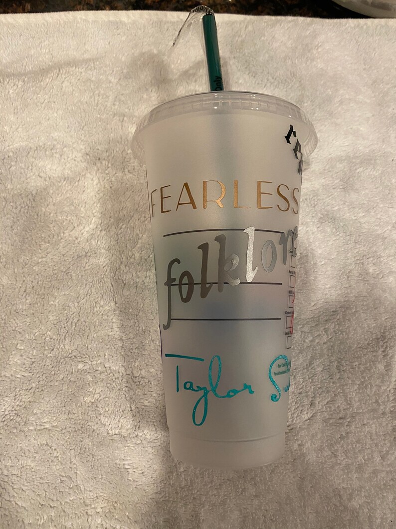 Eras Taylor Swift Starbucks Cold Cup todos los títulos de