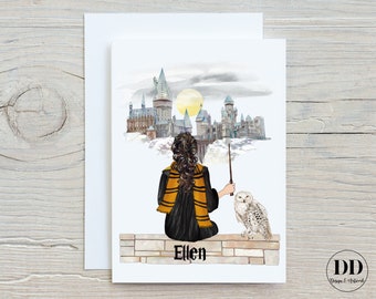 Personalised Birthday Card Best Friend Boy Girl Harry Potter Magical Children’s