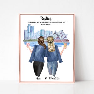 Personalized Australian Best Friend Gift, Aussie Best friend gift, Personalized Aussie gift, Memory Keepsake Friend | Australian Sister Gift