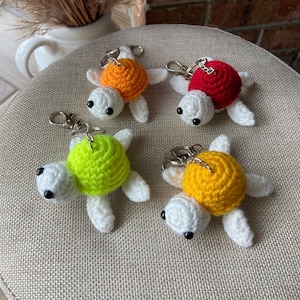 Turtle keychain Amigurumi turtle  Crochet turtle  Stuffed animal  turtle keychain