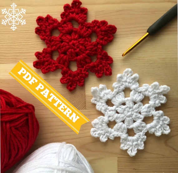 Crochet Snowflake Pattern: Christmas Ornament DIY (PDF Pattern)