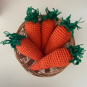 Crochet carrot Amigurumi carrot  Easter decor  Play food