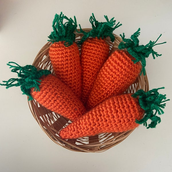 Crochet carrot Amigurumi carrot  Easter decor  Play food